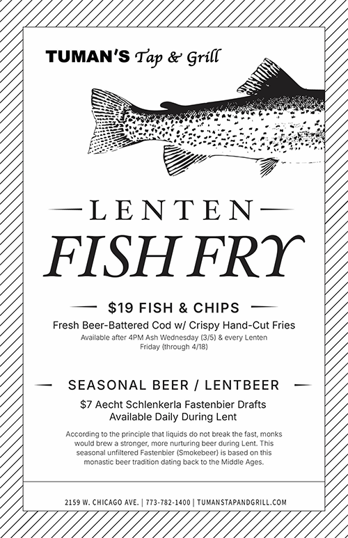 Tuman's Chicago - Lenten Fish Fry 2025